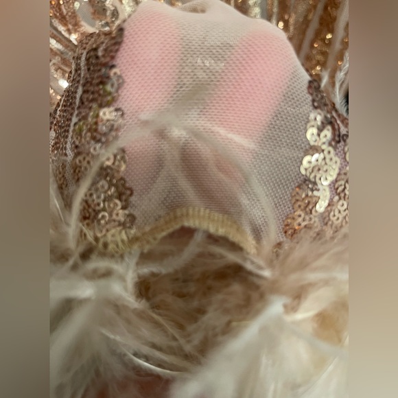 Beautiful never worn, sparkle sheer cocktail dress. Size 6-8 - Picture 5 of 5